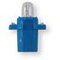 Kunststoffsockellampe 12V 2W blau